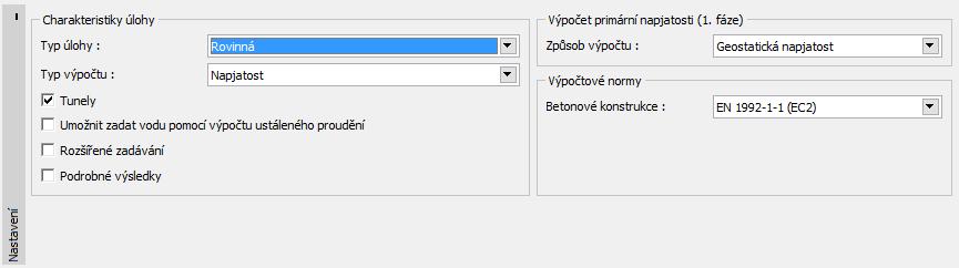 Fáze budování 7: zvýšení materiálových charakteristik již vyzrálého betonu (opěří) Výsledky, závěr: poklesová kotlina povrchu terénu, přetvoření horninového masivu, průběhy vnitřních sil a deformace