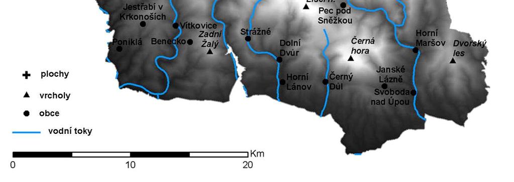 Díky převažujícímu západnímu proudění byl v minulosti imisemi nejvíce zatížen západní okraj pohoří.