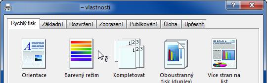 Tisk > Tisk z aplikací Nápověda pro ovladač tiskárny Ovladač tiskárny obsahuje nápovědu.