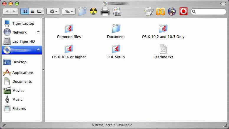 Příprava před použitím > Instalace softwaru Instalace ovladače tiskárny v systému Macintosh Funkce tiskárny zařízení lze používat na počítači se systémem Macintosh.