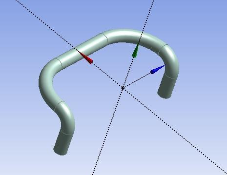 5.7 Vytvoření modelu skobky pro vnitřní osteosyntézu Pro účel této práce byl převzat původní model tibie, který byl vytvořen v mé bakalářské práci s rozdílem, že byl vytvořen nový model spony, který