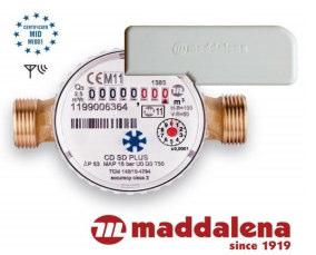 strana 29 MDDLEN TTD SD RF + RDIOMODUL SUHOĚŽNÝ VODOMĚR S PŘÍPRVOU PRO MODUL DO Standardní vodoměr suchoběžné konstrukce s relativně kompaktními rozměry.
