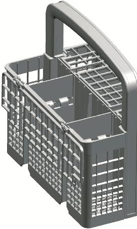 Vyjímatelný košík na příbory (podle modelu) Jelikož můžete košíkem na