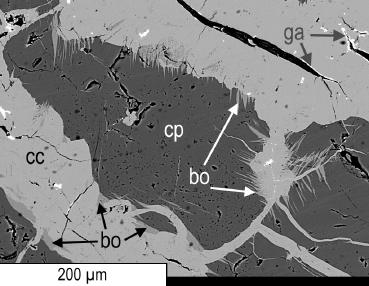 jsou malachit a limonit, dále jsou popsány chalkozín, covellín, ryzí stříbro, brochantit, linarit, chalkantit, pyromorfit, chryzokol, anglesit, cerusit, aragonit, oxihydroxidy manganu a mědi (Zimák