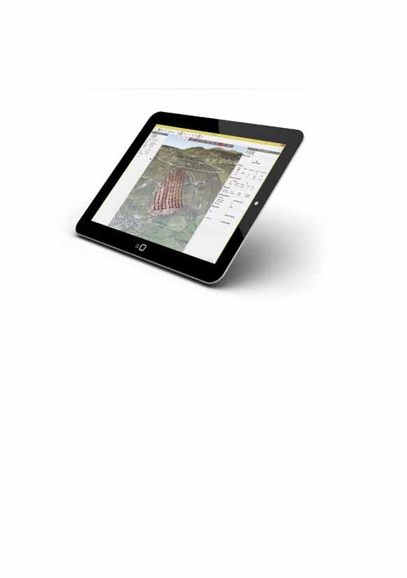 Horizontální mapování Použijte tento typ mise k vytvoření pohledu ptačího oka. Mapovací mise shora-dolů (styl sensefly ebee).