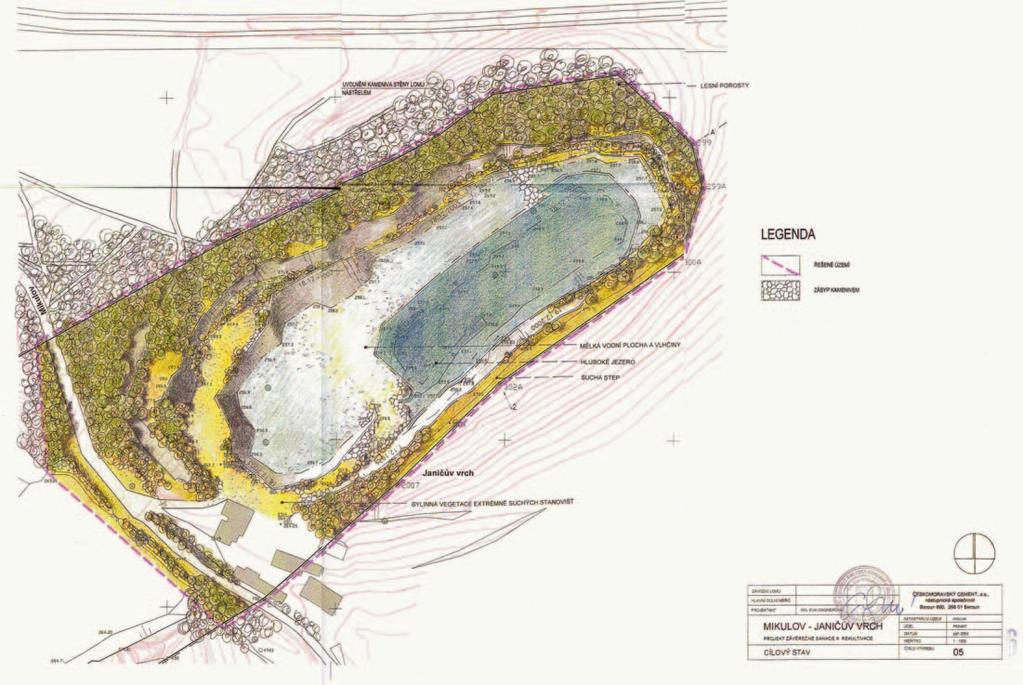 Příroda Rekultivační projekt zpracovala v roce 2004 Ing. Eva Wagnerová.