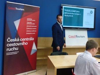 Soutěže se letos zúčastnil i náš student oboru Hotelnictví Bc. Ondřej Běčák, který pod vedením Ing. Miroslavy Kostkové, Ph.D. zpracoval téma Podnikatelský záměr turistického kempu YdykseB.