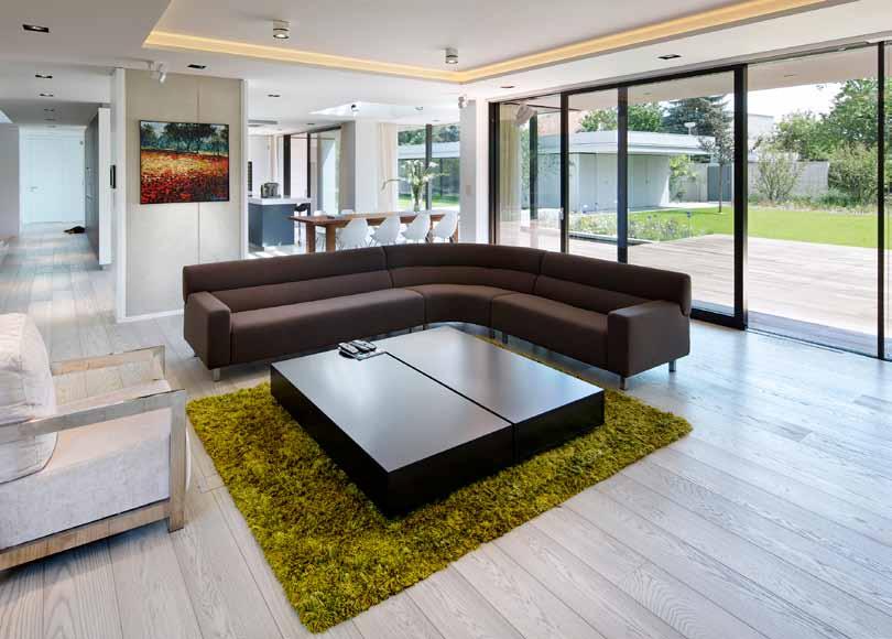 OKNA A BALKONOVĚ DVEŘE KOMBINOVANÉ SE SYSTÉMEM LOFT LOFT je možno kombinovat s okny a balkonovými dveřmi dřevohliníkových systémů ALWOOD a CUBIC a