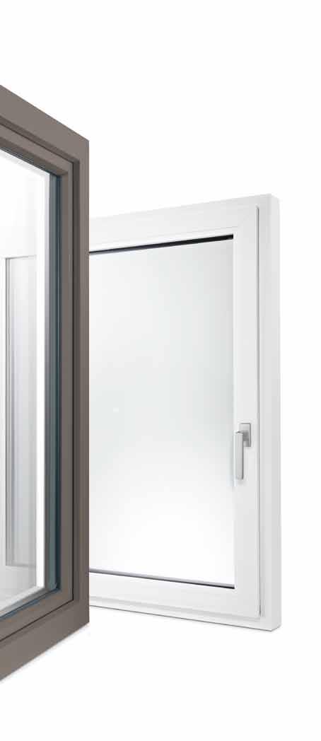 PRAVOÚHLÝ KUBICKÝ DESIGN ELEGANTNĚ PROFILOVANÝ DESIGN Elegantní štíhlá pohledová šířka pouze 108 mm a u křídla s šířkou pouze 37 mm zaručí více světla a solárních zisků.