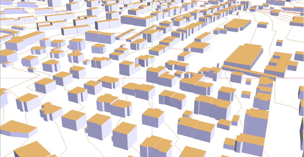 Z uvedených dat byl vytvořen vektorový digitální model terénu v nepravidelné trojúhelníkové síti (TIN).