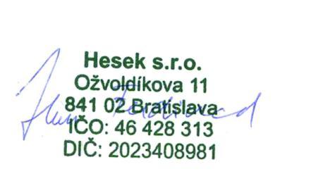 ROZPTYLOVÁ ŠTÚDIA pre stavbu: MAN Truck & Bus center Bratislava Vypracoval: doc. RNDr. Ferdinand Hesek, CSc., Projektant: Ing.