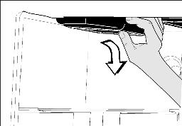 Údržba s vyjmutou horní zásuvkou: u Vyjmutí akumulátorů chladu: Akumulátor chladu uchopte po stranách a vytlačte směrem dolů. 6 Údržba 6.