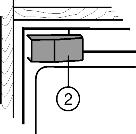 11 u Přístroj zasuňte do výklenku a přitom dávejte pozor na přívodní šňůru! u Vyrovnání přístroje v hloubce: Přední hranu stojanu ložiska Fig. 12 (24), stojanu ložiska Fig.