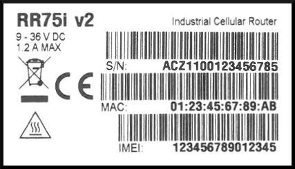 5.2 Značení dodávky Obchodní název Typové značení Ostatní RR75i v2b RR-75i-v2 Basic verze RR75i v2b SL RR-75i-v2 Basic verze v kovovém