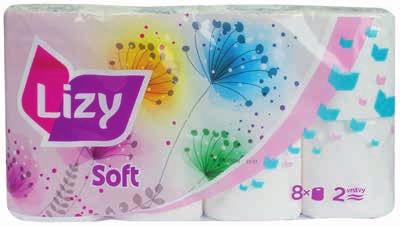 Big Soft kosmetické ubrousky 2-vrstvé 100 ks Lizy toaletní papír 2-vrstvý 8 ks 23 49 17 43 cena za