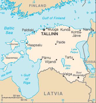 1 Základné údaje Oficiálny názov: Estónska republika Eesti vabariik (estónsky) Vstup do EÚ: 2004 Európsky parlament: 6 volených členov Hlavné mesto: Tallin Rozloha: 45 228 km 2 Susedné krajiny: