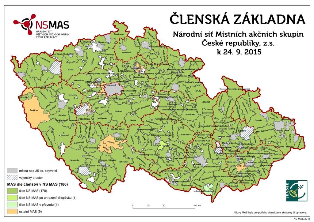 4 SPOLUPRÁCE A ČLENSTVÍ MAS ČMP MAS Česk