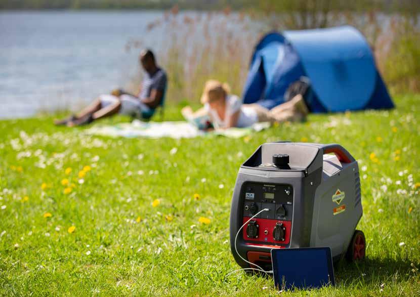Naložit a jet Briggs & Stratton invertorová elektrocentrála poskytuje potřebný výkon v kompaktním,praktickém a lehko manévrovatelném provedení.