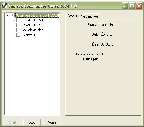 3.2. Komunikační modul (viewer) Program komunikační modul je nedílnou součástí programu Vectron Commander, který zprostředkovává komunikaci mezi počítačem (VCOM) a pokladnou.