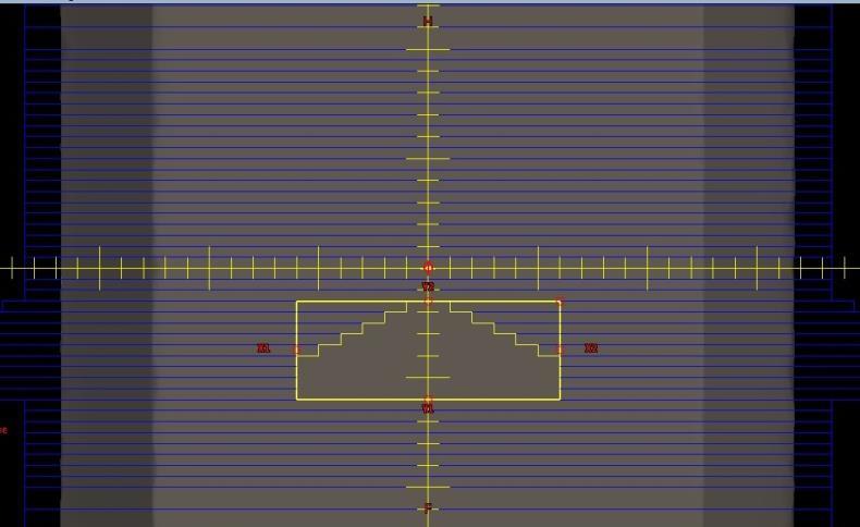 Obr. 8:Poloha lamel MLC tab.