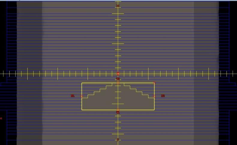 Obr. 8:Poloha lamel MLC tab.