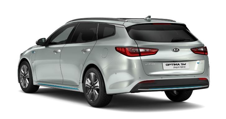 Identifikace modelu Optima HEV 3 Obecný popis vozidla Hybridní elektrické vozidlo Kia Optima s vnějším dobíjením je postaven na podvozku konvenčního modelu Optima, a proto tento vůz vypadá velice