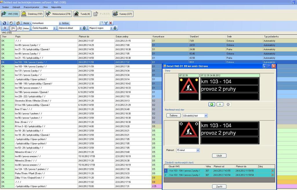 Modul pro ovládání VMS Celkem 117 z