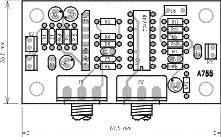STAVEBNÍ NÁVODY Obr. 31. Rozložení součástek na desce MXR Hot Tubes Distortionu Obr. 32. Obrazec desky spojů MXR Hot Tubes Distortionu (TOP) Seznam součástek A99756 R1...................... 10 kω R2.