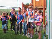 Turnaj v líném tenise (28. 6. 2008) V sobotu 28. června ráno jsem se rozjela na tradiční turnaj v líném tenise, nebo-li Říkovský líňák.