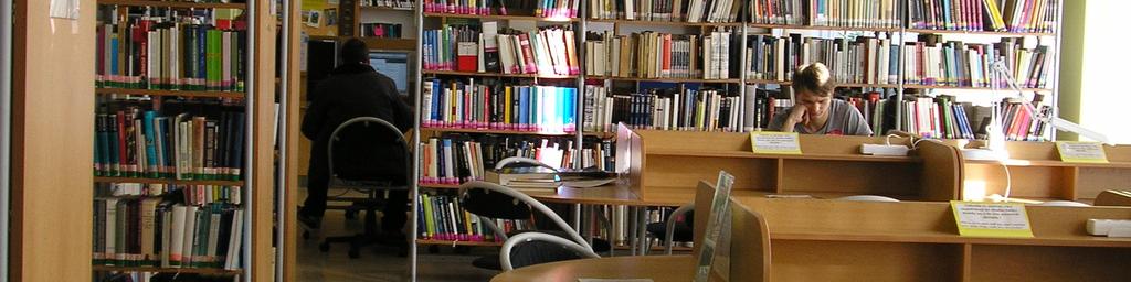 Dílčí fond příruční knihovna je v této části knihovny zastoupen vybranou základní literaturou, většinou slovníkového typu, určenou pouze k prezenčnímu studiu.