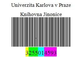 přiděluje Národní technická knihovna v Praze. Čárový kód umožňuje jednoznačně identifikovat nejen knihovní jednotku, ale zároveň knihovnu, které takto označený dokument náleží.