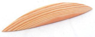 Lodičky Slouží k opravám zásmolků a jinak nepřípustných vad v rostlém dřevě. Námi dodávané lodičky odpovídají normám a jedná se o velikost G2-13 mm.
