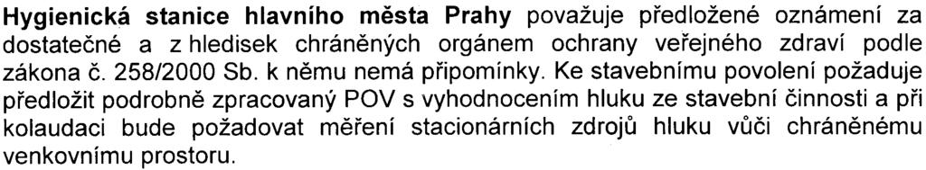 V závìru svého vyjádøení uvádí, že k zámìru nelze vydat souhlasné stanovisko.