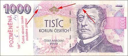 UTB ve Zlíně, Fakulta aplikované informatiky 38 Obr. 29: Slepená pozměněná bankovka tisícikoruny. [26] 4.3.3 Tisk na inkoustové tiskárně Tento způsob výroby padělků je v České republice stále nejrozšířenější, ale pouze pro bankovky české měny.
