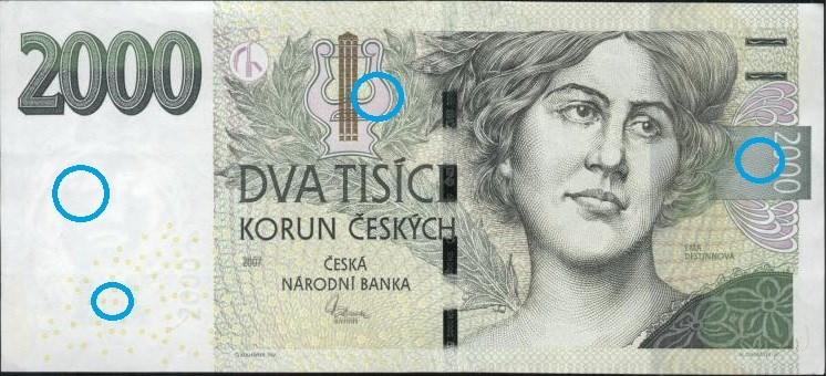 UTB ve Zlíně, Fakulta aplikované informatiky 57 Obr. 43: Spektra vybraných barev 1 000 Kč a papíru.