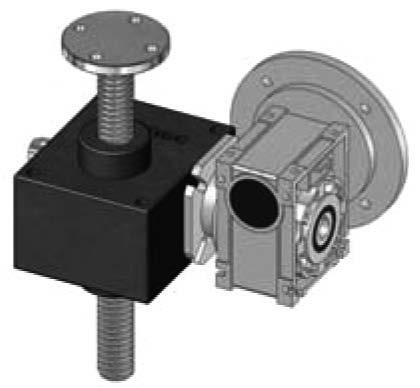Vstupní rotace šnekové hřídele pohání šnekové kolo, které uvádí do pohybu trapézový šroub, na kole pevně fixované. Matice se posouvá po šroubu. Ta musí být zajištěna proti protáčení. str.