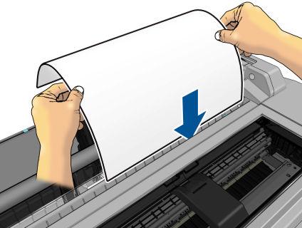 Vyjmutí role Pokud je na roli stále ještě papír, můžete jej vysunout pomocí předního panelu: Klepněte na ikonu a poté na položku Unload roll (Vyjmout roli).