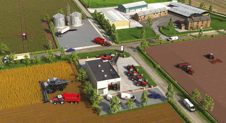 41 Propojené zemědělství od Massey Ferguson OD MASSEY FERGUSON Vnitřní i venkovní technologická řešení zabudovaná do řady MF 6700 S jsou Ošetřování porostů a aplikace živin Sušení, monitorování a