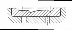 2.3.9 Vložkování zápustek [5] Zápustkové vložky se používají při výrobě nové zápustky nebo při opravě opotřebované kovací dutiny nebo jejich částí. Vložkou nahradíme celý tvar nebo jen jeho část.