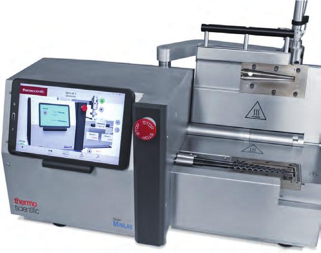 HAAKE MiniLab 3 pokrývá celý rozsah materiálového výzkumu a lze jej využít pro homogenizaci nanomateriálů, biopolymerů nebo polymerů s vysokou cenou.