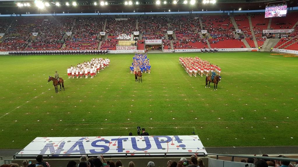 XVI. Všesokolský slet v Praze, 1.7. - 6. 7. 2018 Zapomenout ale nesmíme ani na další sletovou účast z Králova Dvora. Na slavnostní průvod do Prahy po vlastní ose dojeli také naši cyklisté.