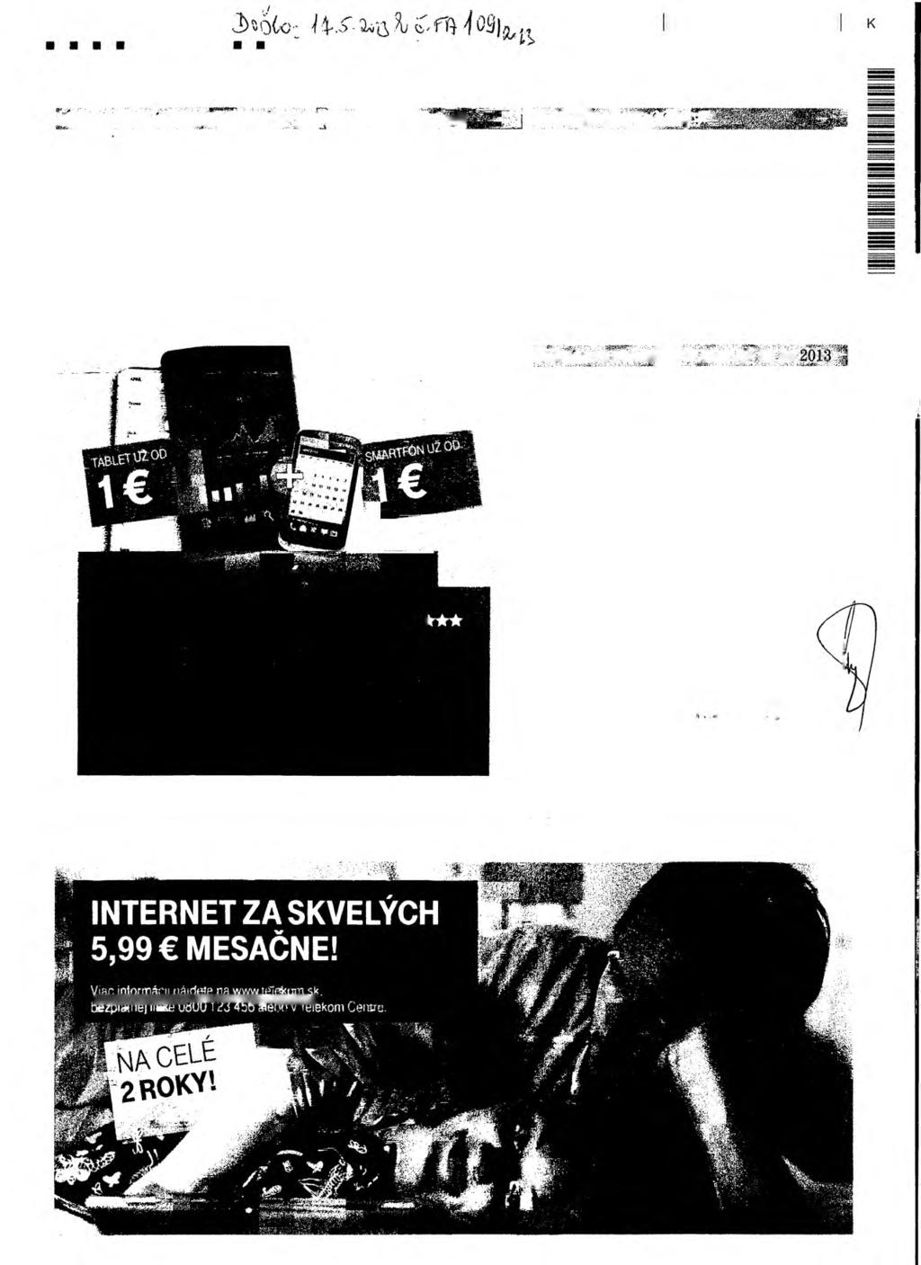 T ^3*083199534-01-02-7 11 11 11 11 Vaša faktúra za sl