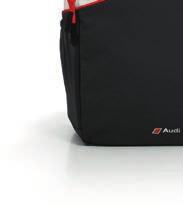 Audi Sport slnečné okuliare G2 Rám čierny zvonka, červený zvnútra, Logo Audi Sport decentne umiestnené na vnútornej strane bočnice,