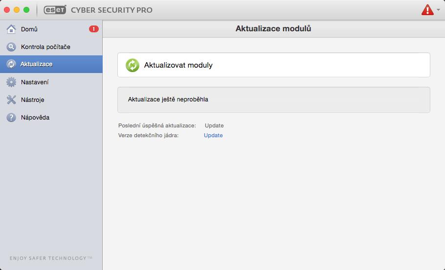 Kontrola počítače Po úspě šné instalaci programu a aktualizaci detekčních modulů doporučujeme provést kontrolu počítače.