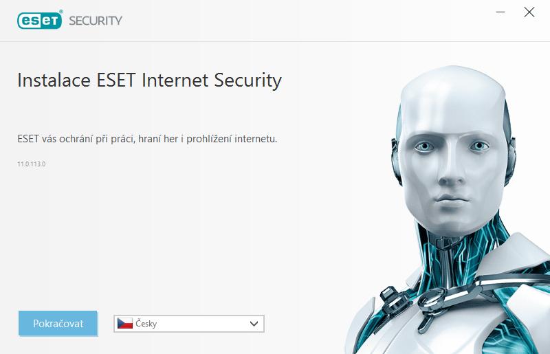 samotný má malou velikost, všechny potřebné soubory pro instalaci ESET Internet Security budou staženy automaticky. licence. Při prodloužení stávající licence zadejte nový licenční klíč.