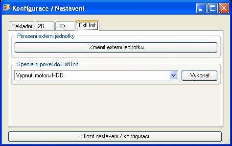jednotky (například pro vyhodnocování naměřených a již uložených dat), lze takto urychlit jeho spouštění (program nebude hledat externí jednotku).