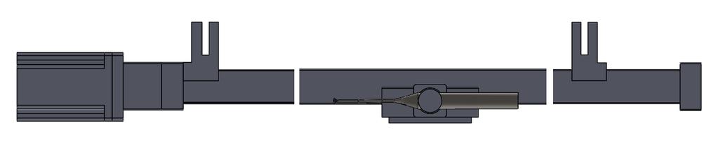CFD SIMULACE Obr. 57 Přední pohled (nárys) zjednodušeného modelu traverzovacího zařízení Obr. 58 Boční pohled (bokorys) zjednodušeného modelu traverzovacího zařízení 5.
