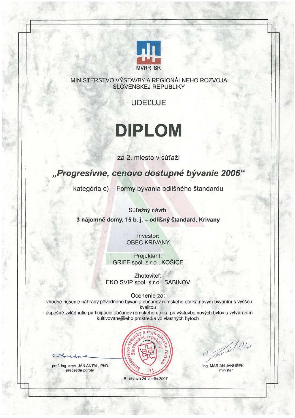 b.j. - odlišný štandard Krivany.