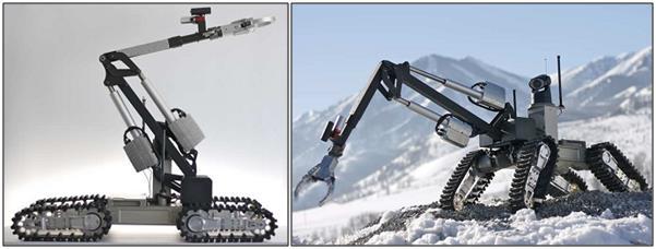 Konstrukční návrh manipulační nástavby 22 Obrázek 2.9 - Mobilní pásový robot ASI Chaos Small Tab. 2.11 - Základní technické parametry manipulační nástavby robotu ASI Chaos Small [2.