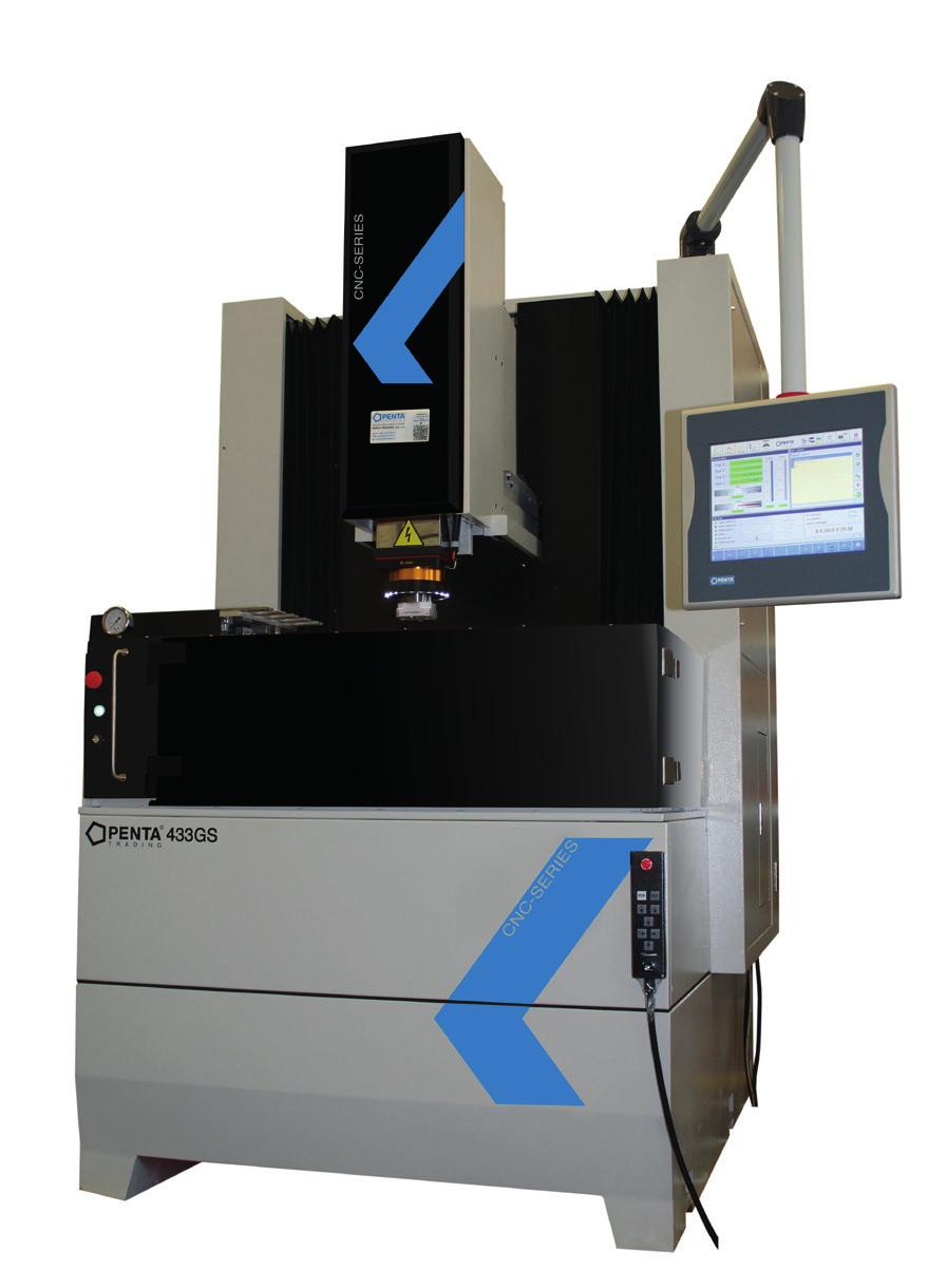 Ekonomická řada hloubiček PENTA CNC G/GS Ekonomická řada hloubiček PENTA CNC G/GS s pevným stolem a otevíracími dveřmi již více než 10 let spolehlivě splňuje očekávání